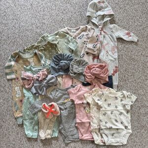 Carter's Baby Girl Big Bundle of Clothes